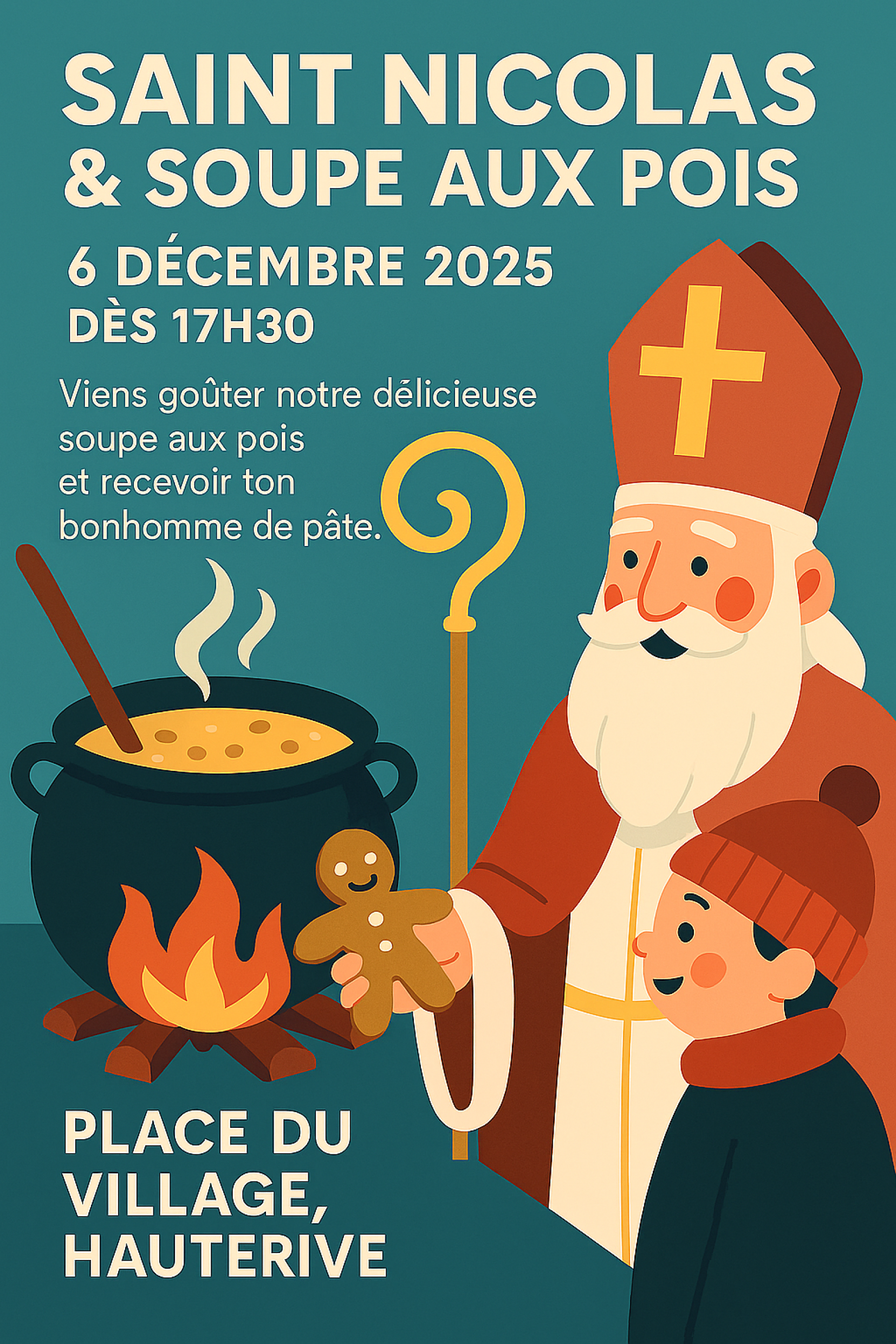 Saint Nicolas et soupe aux pois | Commune de Latena