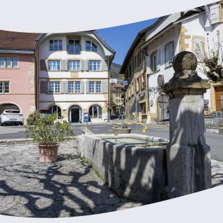 Vue du village d'Hauterive